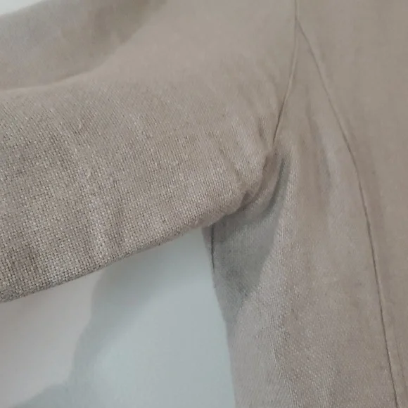 Eileen Fisher Linen Jacket Size Medium Neutral Coastal - Picture 8 of 16